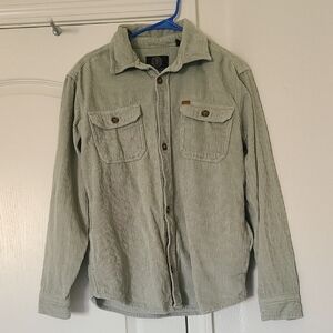 Buffalo David Bitton Men's Classic Corduroy Jeremias Jacket Medium Green Button